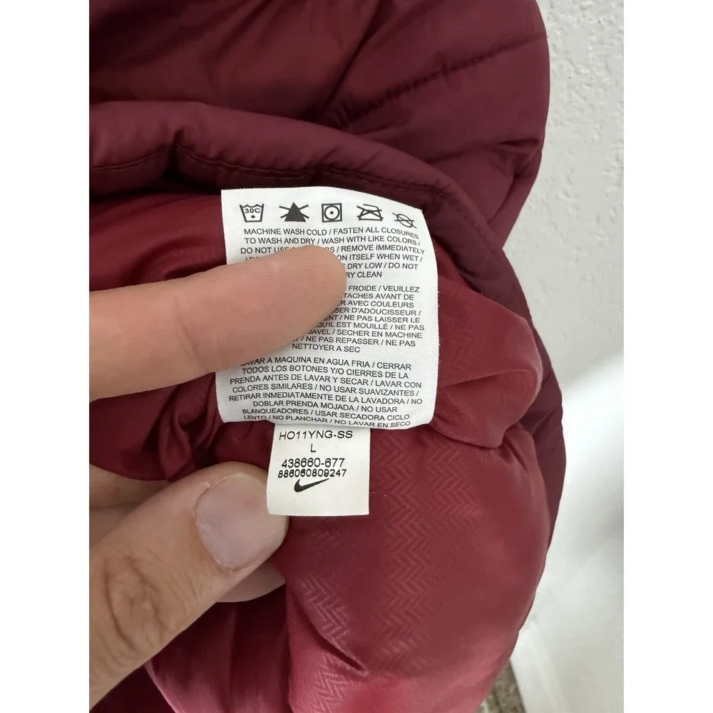 Nike SB 6.0 Puffer Jacket Vest Retro Mens Size Large Red
